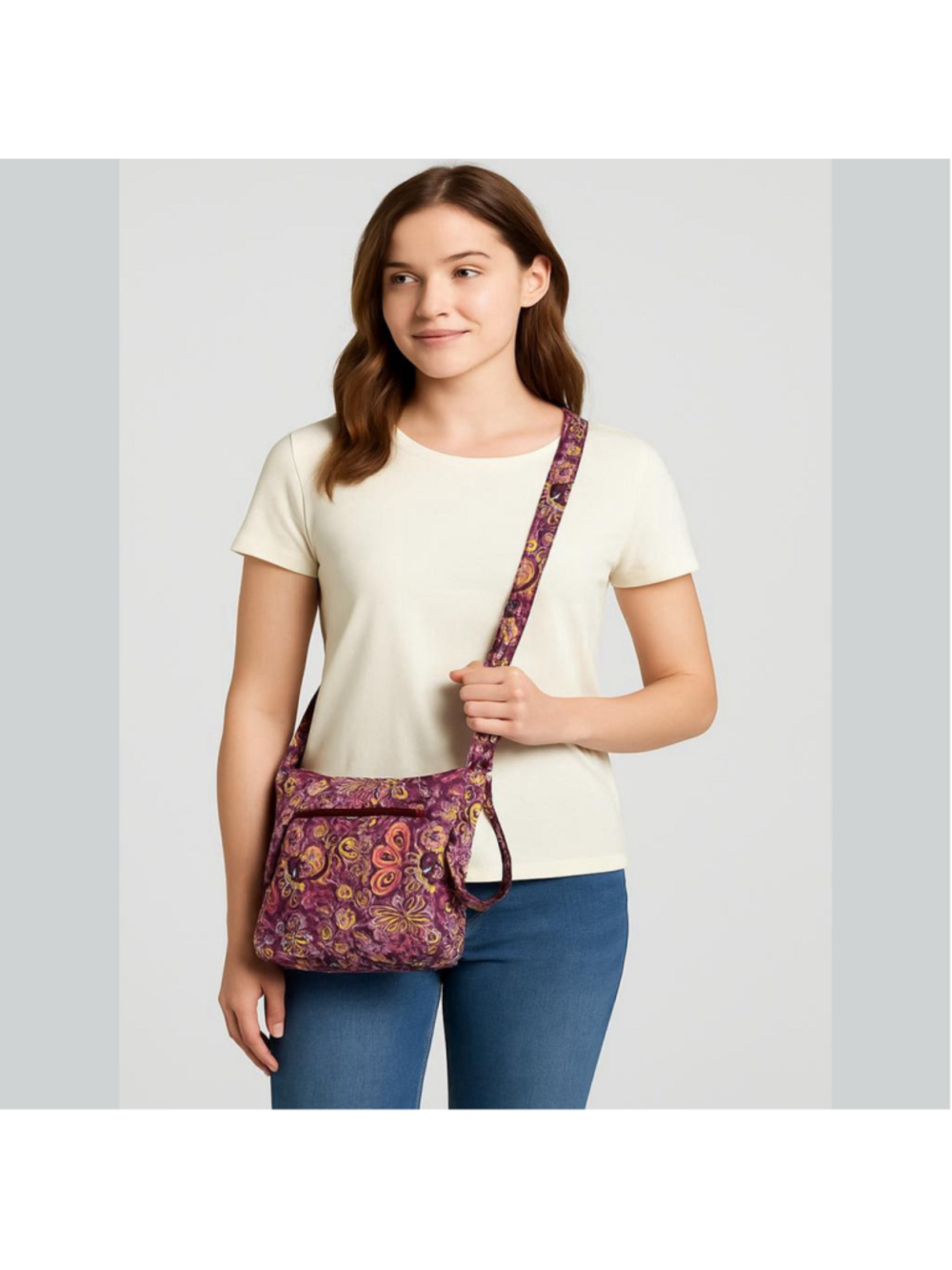 Vera Bradley Safari Sunset Quilted Crossbody Bag - Picture 1 of 9